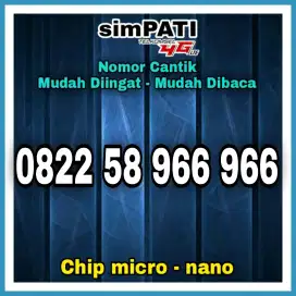 Nomor Cantik Simpati Super Rapih Kartu Perdana Telkomsel Prabayar