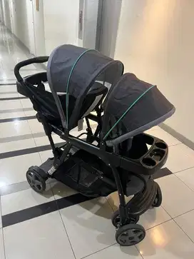 Dijual Baby Stroller Graco Double Seat Depan Belakang