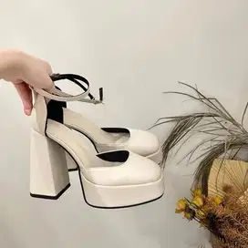 Sepatu Pantofel / Sepatu Tumit Tebal 12cm