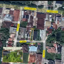 Dijual tanah di daerah jl Gaperta ujung - Jl Yayasan