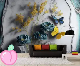 Jual gorden hordeng gordyn tirai jendela wallpaper dinding 3d custom