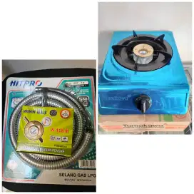 Jual 1 paket regulator selang + kompor