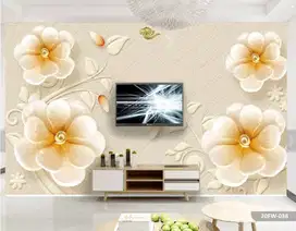 Pesan wallpaper dinding 3d custom toko jual dan pasang gorden murah