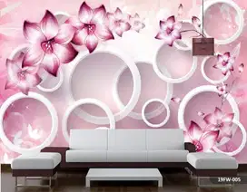 Pesan wallpaper dinding 3d custom toko jual dan pasang gorden murah