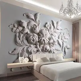 Pesan wallpaper dinding 3d custom toko jual dan pasang gorden murah