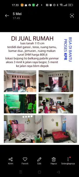 Di jual rumah strategis
