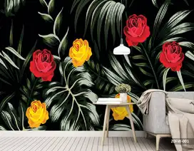 Pesan wallpaper dinding 3d custom toko jual dan pasang gorden murah