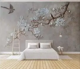 Pesan wallpaper dinding 3d custom toko jual dan pasang gorden murah