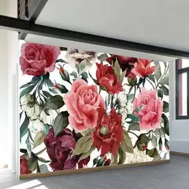 Jual gorden hordeng gordyn tirai jendela wallpaper dinding 3d custom