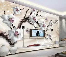 Pesan wallpaper dinding 3d custom toko jual dan pasang gorden murah