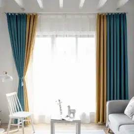 Pasang gordyn gorden hordeng murah vertikal roll blind jasa tirai viv