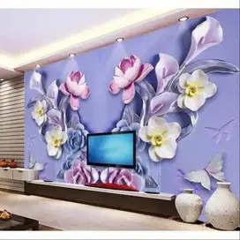 Pesan wallpaper dinding 3d custom toko jual dan pasang gorden murah