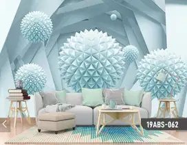 Pesan wallpaper dinding 3d custom toko jual dan pasang gorden murah