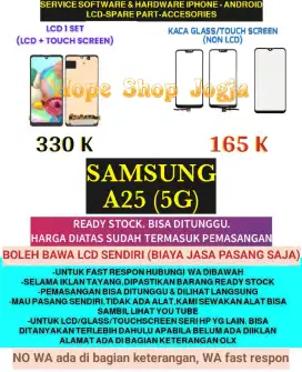 Service HP-Ganti Touchscreen-Baterai-LCD Samsung A25 (5G)