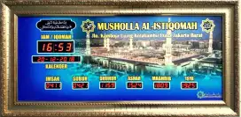 Jam Jadwal Shalat Digital Ukuran 40x80cm