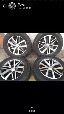 VELG toyota fortuner vrz ring ring 18 sama Ban