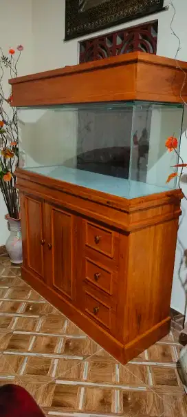 Meja aquarium + aquarium