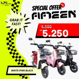 PROMO SEPEDA LISTRIK ION FIFTEEN NEW COLOUR