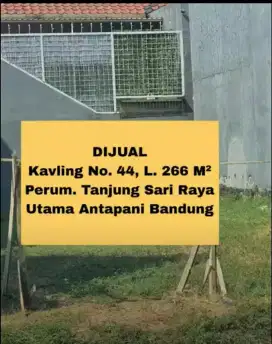 DIJUAL TANAH DI PERUMAHAN ELITE TANJUNG SARI RAYA UTAMA ANTAPANI