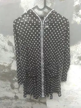 Zip hoodie polkadot tipis
