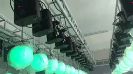 lampu led kinetik ball dmx