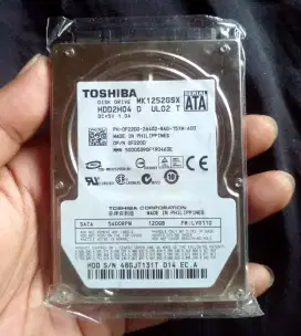 Hard Disk Toshiba 120GB copotan laptop kondisi second Like New