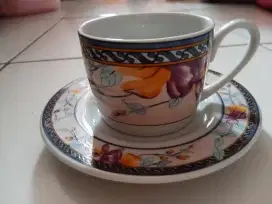 Cangkir keramik 1 set dengan pisin Harga satuan