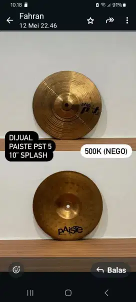 PAISTE PST5 10 SPLASH