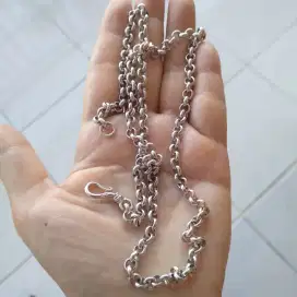 Kalung perak 925 model bulet2 kecil tebal