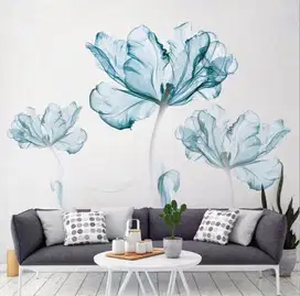 Jual gorden hordeng gordyn tirai jendela wallpaper dinding 3d custom
