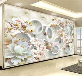 Jual gorden hordeng gordyn tirai jendela wallpaper dinding 3d custom