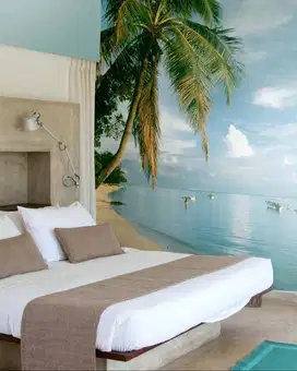 Jual gorden hordeng gordyn tirai jendela wallpaper dinding 3d custom