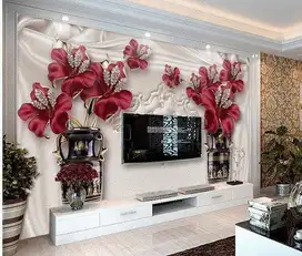 Pesan wallpaper dinding 3d custom toko jual dan pasang gorden murah