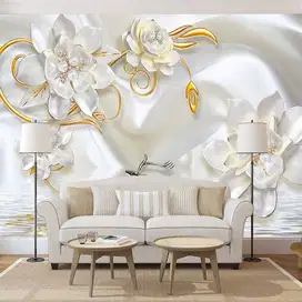 Pesan wallpaper dinding 3d custom toko jual dan pasang gorden murah