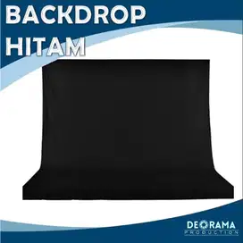 Jasa sewa rental backdrop kain hitam