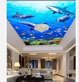 Jual gorden hordeng gordyn tirai jendela wallpaper dinding 3d custom