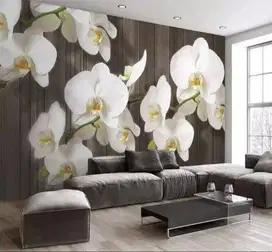 Pesan wallpaper dinding 3d custom toko jual dan pasang gorden murah