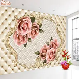 Pesan wallpaper dinding 3d custom toko jual dan pasang gorden murah