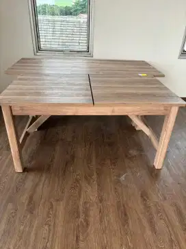Baru beli mau jual meja kayu bisa sliding