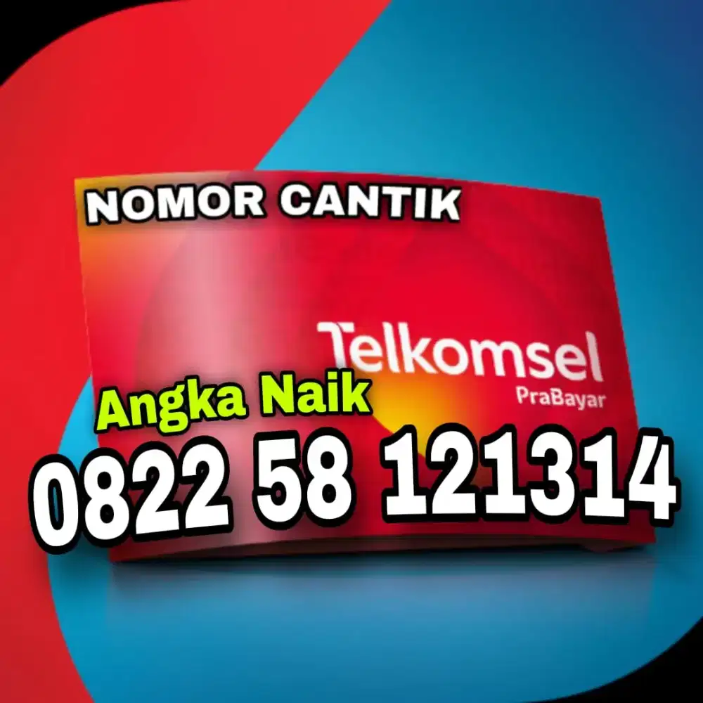 NOMOR CANTIK SIMPATI PRABAYAR ANGKA NAIK 121314 KARTU PERDANA TSEL