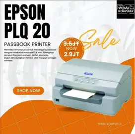 JUAL PASSBOOK PRINTER PLQ 20 MULUS BERGARANSI