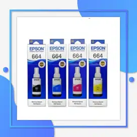 Tinta Epson 664 l100,l120,l200 Black Color Original - Hitam