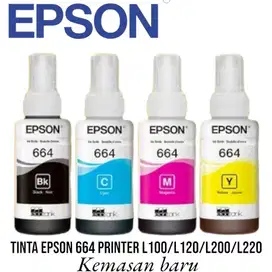 TINTA EPSON 664 ORIGINAL PRINTER L100/L120/L200/200/L220/310