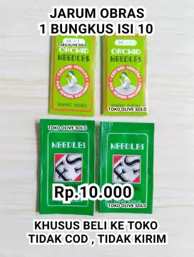 Jarum mesin obras (KHUSUS BELI KE TOKO, TIDAK COD, TIDAK KIRIM)