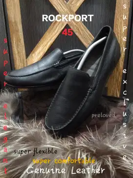 ROCKPORT 46 OriginaL, Asli KuliT, KasuaL, Elegan, Super Lentur, Nyaman