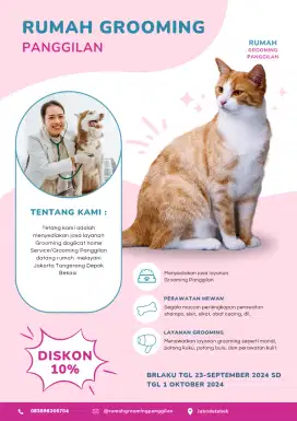 Termurah jasa Grooming Panggilan cat&dog_TERDEKAT