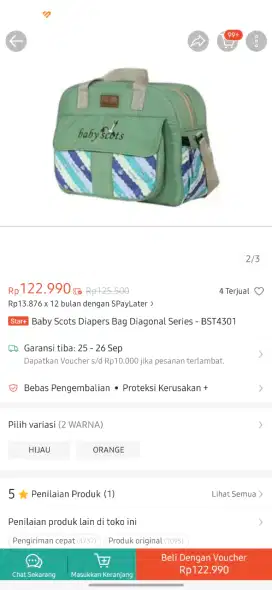 Baby Scots Diaper Bag