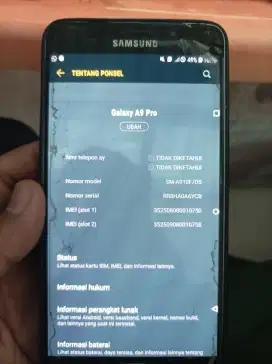 Galaxy a9 pro ram 4/32 batangan