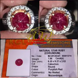 STAR RUBY NO HEATED 1.88CARAT