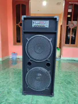 Speaker aktif salon sound 12in double subwoofer